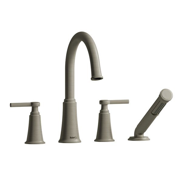 4-Piece Deck-Mount Tub Filler With Hand Shower, Riobel, Mfr#: MMRD12LBN